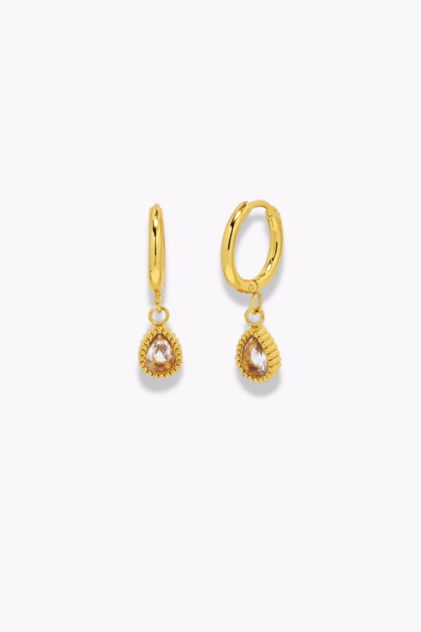 SassyChic Earrings - Teardrop Dangle Hoops