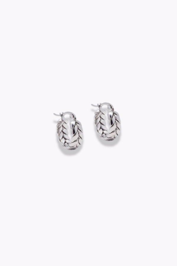 SassyChic Earrings - Leaf Hoops