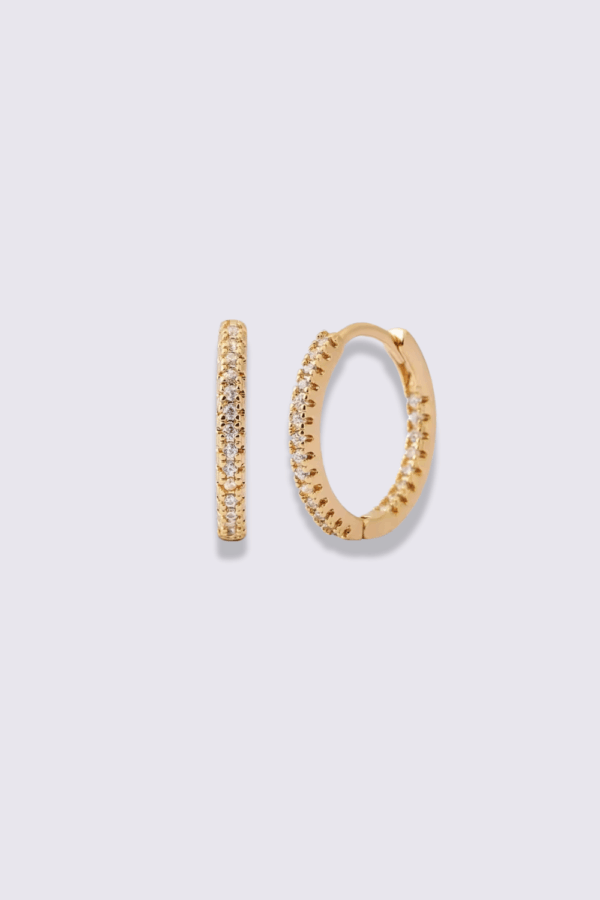 SassyChic Earrings - Zirconia Hinged Hoops
